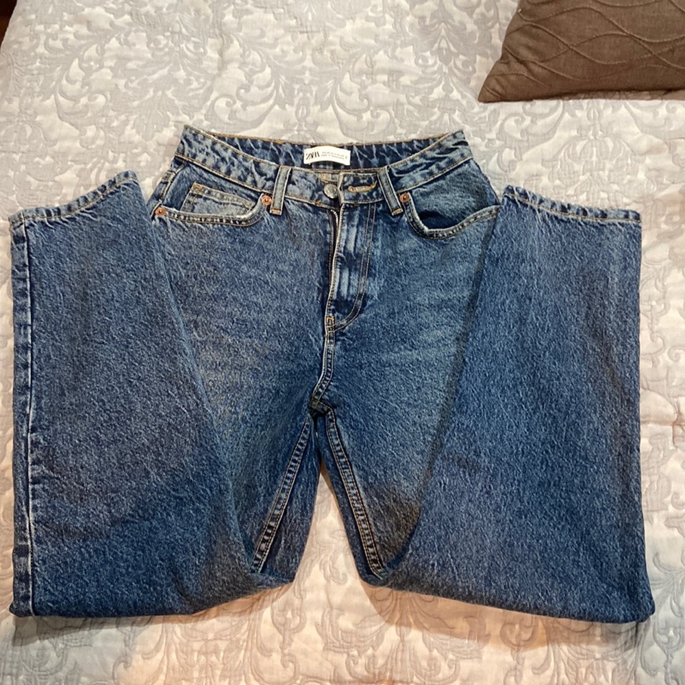Zara Acid Wash Mom Jeans